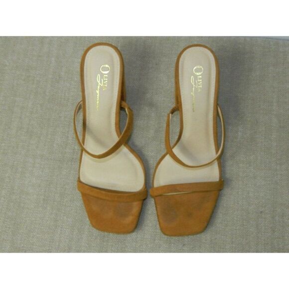 Olivia‎ Ferguson Sandals Heels Brown  Suede  Size 9 - Picture 1 of 8
